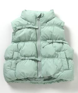 стеганый жилет с присборенной лентой