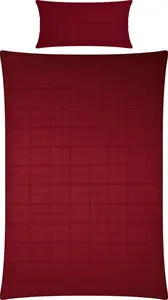 Постельное белье "Passau" красное 1x 155x200 см + 1x 40x80 см Erwin Müller