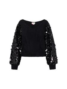 Женский свитер черного цвета IZIA