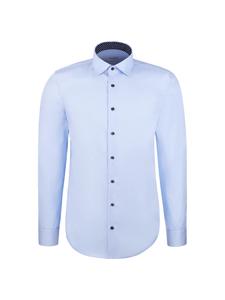 SEIDENSTICKER Строгий приталенный деловой рубашка 'Schwarze Rose' в цвете Azure