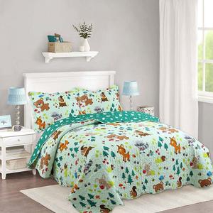 Marcielo Kids Одеяло Покрывало для девочек-подростков Постельные принадлежности Forest MarCielo, зеленый