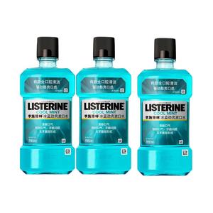 Listerine Освежающий ополаскиватель для полости рта Ice Blue против зубного налета с ароматом жевательной резинки 250мл/500мл