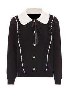 Женский свитер черного цвета faina