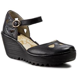 Туфли на танкетке Fly London Yunafly, черный