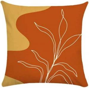 ZUIAI Декоративная наволочка Abstract Yellow Brown Geometric