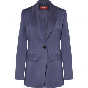 MaxMara Studio Женский деловой пиджак темно-синий