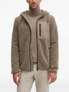 Худи на молнии Geox, коричневый