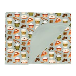 Двухслойное покрывало 55x75 с алоэ вера и тыквы Kickee, Aloe Pumpkin Spice