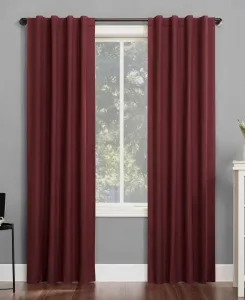 Термошторы Cyrus Thermal 100% Blackout с креплением на петлях Sun Zero, красный