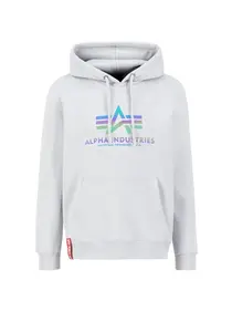 Толстовка Alpha Industries " Alpha Industries Мужская - Толстовка Basic Hoody с радужным принтом Арт, серый