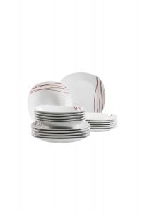 Сервиз тарелок, фарфор Sencilla MäSer, белый
