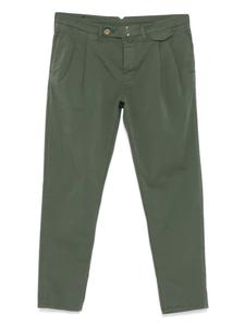 Брюки прямого покроя Incotex, зеленый