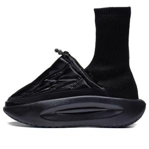 Кроссовки yunyou пушистые высокие Li-Ning, черный