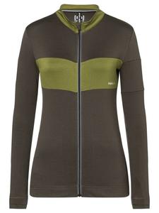 Функциональный лонгслив super.natural, цвет dunkelbraun - oliv