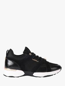 Темповые кроссовки на шнуровке из смесовой замши Carvela, Black