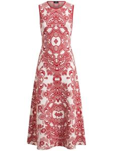 Платье миди из жаккардового узора ETRO, красный