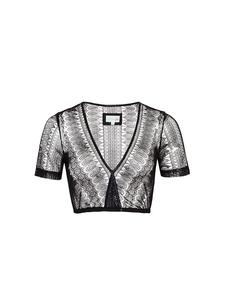 Melega Блузка-дирдль «Несса» черного цвета