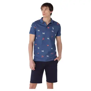 Поло с коротким рукавом Six Valves 8405, синий