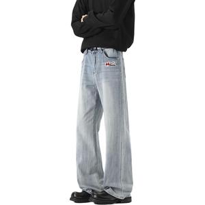 Джинсы Unisex Moderate Straight Fit WARRIOR, синий (diy badge)