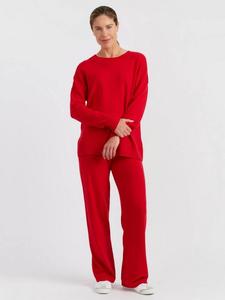 Свитер оверсайз из смеси шерсти и кашемира Basics Chinti & Parker, Velvet Red