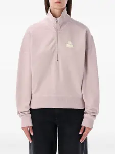 Флисовая толстовка Ross с полумолнией MARANT ÉTOILE, розовый