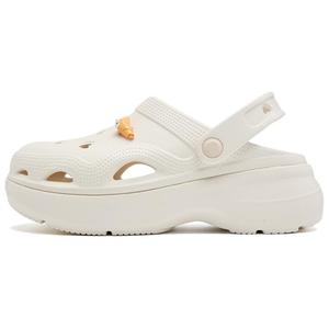 QIAODAN Сабо женские из необработанного денима белого цвета