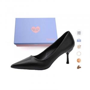 Xingdiman Туфли-лодочки на шпильке с матовым покрытием черные в подарочной упаковке, цвет Black Matte[Gift Box Set]+Giveaway