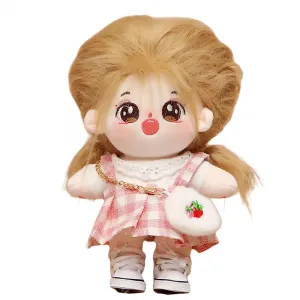 Хлопковая кукла милая и очаровательная кукла плюшевая кукла высота 20см CHUNTUSHU, розовый