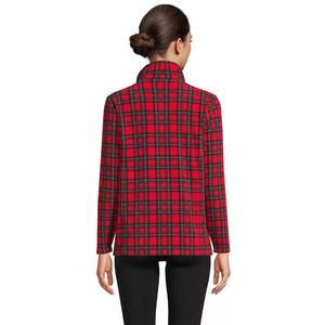 Женский флисовый пуловер с молнией 1/4 Lands End Lands' End, черный