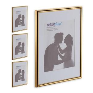 4 x Рамка для фотографий Relaxdays A4 gold, золотой