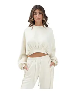 Укороченная толстовка с круглым вырезом Hinnominate, бежевый