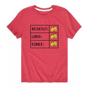 Футболка с рисунком для мальчиков 8–20 лет «Наггетс», завтрак, обед, ужин Licensed Character