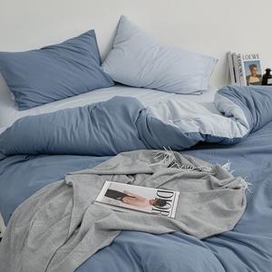 FUANNA Комплект постельного белья на 1.5-спальную кровать, 4 предмета, пододеяльник 200x230 см, 100% хлопок, Bandyland, цвет Light Blue Cheese