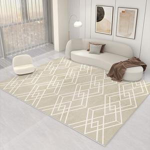 Budis Ковер 240х400 см для спальни/гостиной, утолщенный петельный ворс, не скользит, светлый люкс