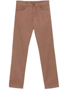 Твиловые брюки Canali, коричневый