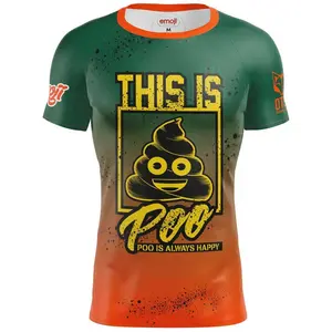 Футболка с коротким рукавом Otso Emoji Be Like Poo, зеленый