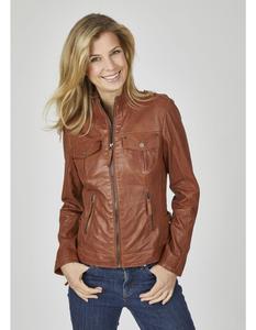 Кожаная куртка 7eleven Elena, коньячный