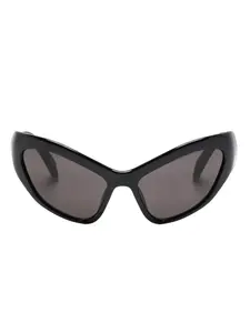 Солнцезащитные очки в массивной оправе Balenciaga Eyewear, черный