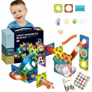 Большие Магнитные Блоки Шаровая Стойка 49 Элементов. Набор Светящихся Блоков Inna marka