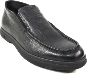 Мужские черные зимние лоферы Baldinini из мягкой кожи, черный