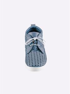 Andrea Conti Туфли на шнуровке джинсово-синего цвета