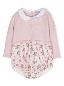 Вязаное боди с цветочным принтом Patachou, розовый