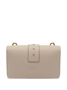 Сумка через плечо с клапаном и логотипом PINKO, нейтральный