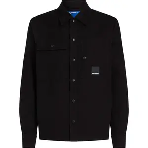 Куртка-рубашка-накидка из парусины Karl Lagerfeld Jeans A3M14059, черный