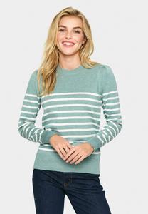Джемпер Saint Tropez LS STRIPED, Blue Surf Melange/Blue