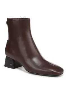 Женские ботильоны Paige с квадратным носком и массивным каблуком Sam Edelman, коричневый