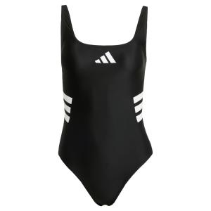 Adidas Performance Спортивный купальник-бралетт '3-Stripes U-back' в черном цвете