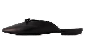 Кожаные шлепанцы Finn от By Far, черные