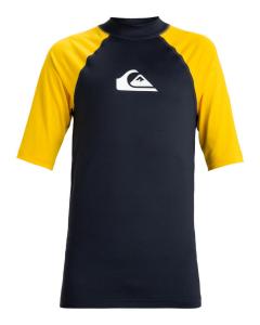 QUIKSILVER Футболка для серфинга с короткими рукавами и защитой от ультрафиолета UPF 50 на каждый день Blue Boy