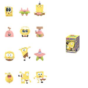 SpongeBob Quirky Collection Mystery Boxes Single Mystery Box/Full Box 12 Pcs POP MART